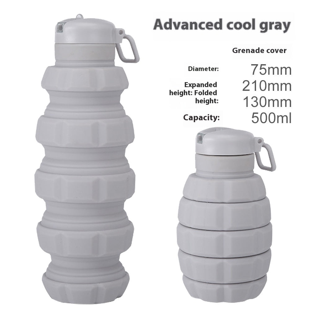 Grenade Camouflage Water Bottle Portable Silicone