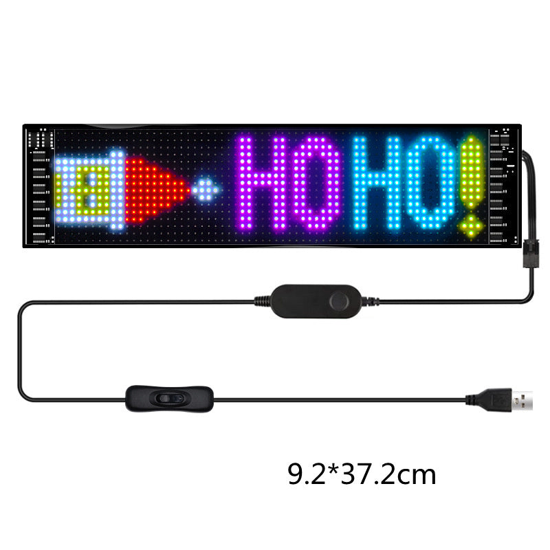 Led Car Sign, Light up Your Ride/ Programmable Flexible Digital Sign.