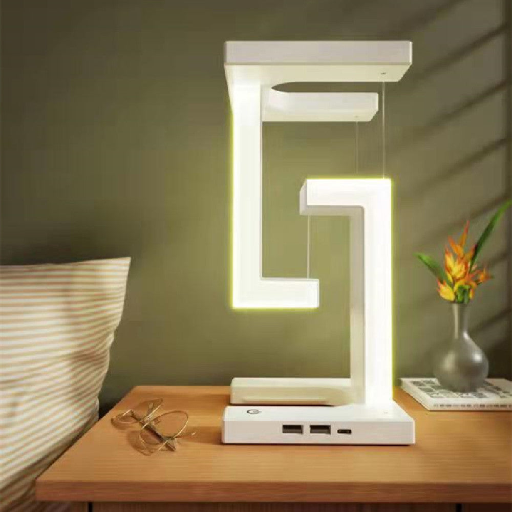 3IN1  Anti Gravity Wireless Charging Table Lamp