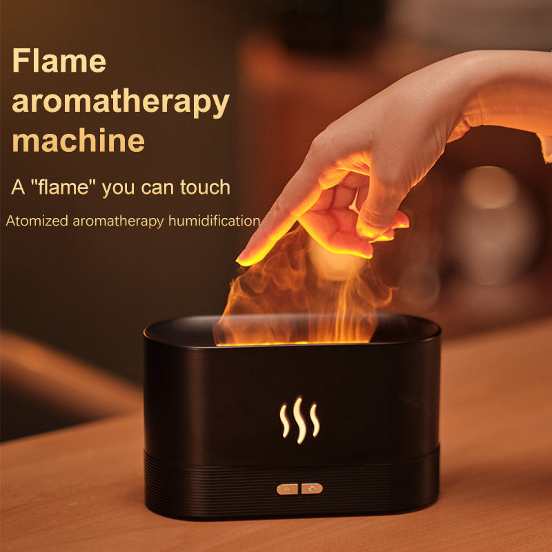 Flame Air Diffuser Humidifier,Upgraded Scent Diffuser for Essential Oils,Ultrasonic Aromatherap.