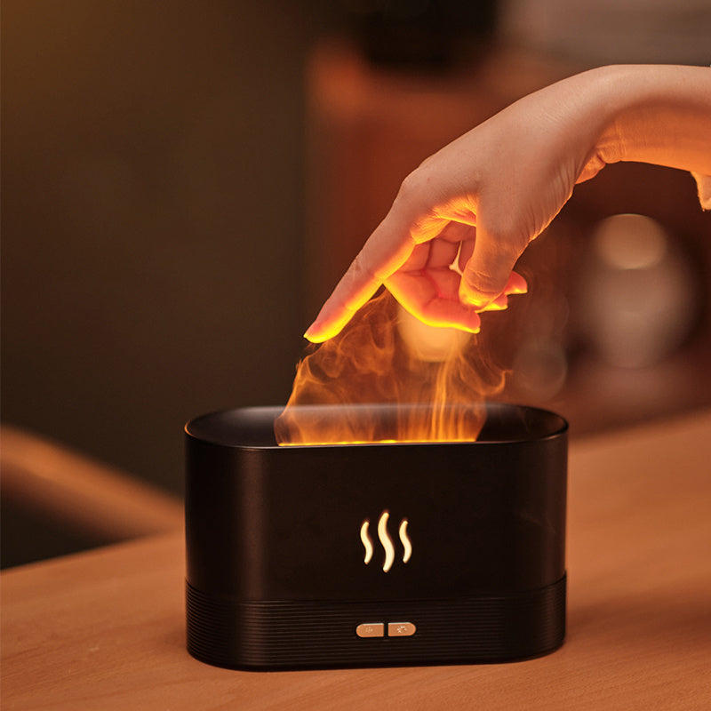 Flame Air Diffuser Humidifier,Upgraded Scent Diffuser for Essential Oils,Ultrasonic Aromatherap.