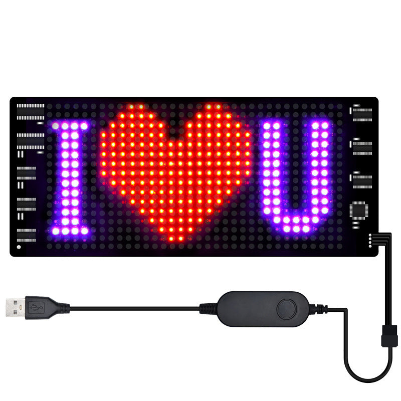 Led Car Sign, Light up Your Ride/ Programmable Flexible Digital Sign.