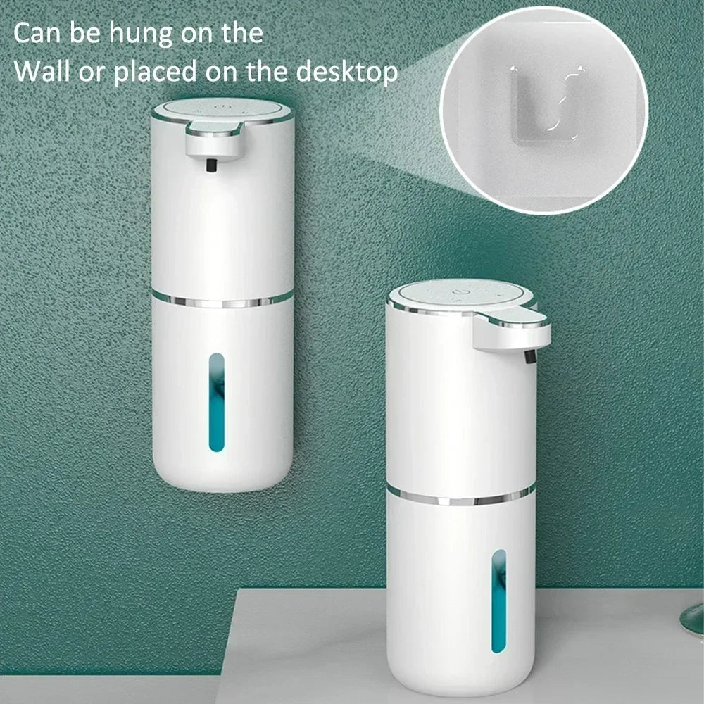 Automatic Foam Soap Dispenser – 380ML/400ML/600ML, USB Rechargeable, Smart Hand Wash, White ABS"