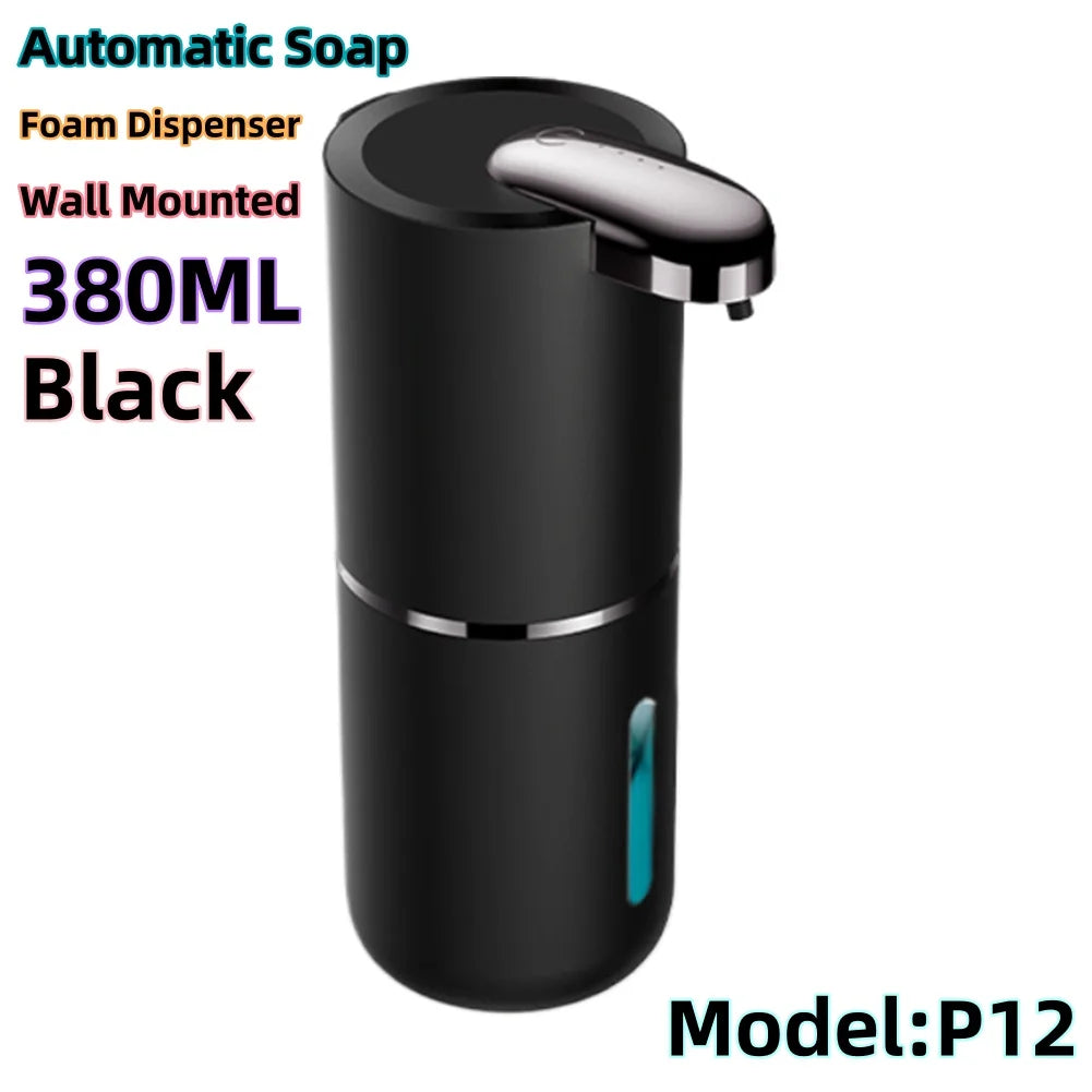 Automatic Foam Soap Dispenser – 380ML/400ML/600ML, USB Rechargeable, Smart Hand Wash, White ABS"