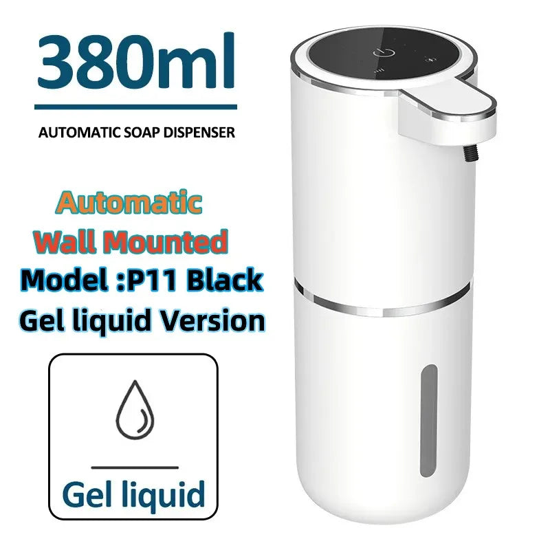 Automatic Foam Soap Dispenser – 380ML/400ML/600ML, USB Rechargeable, Smart Hand Wash, White ABS"