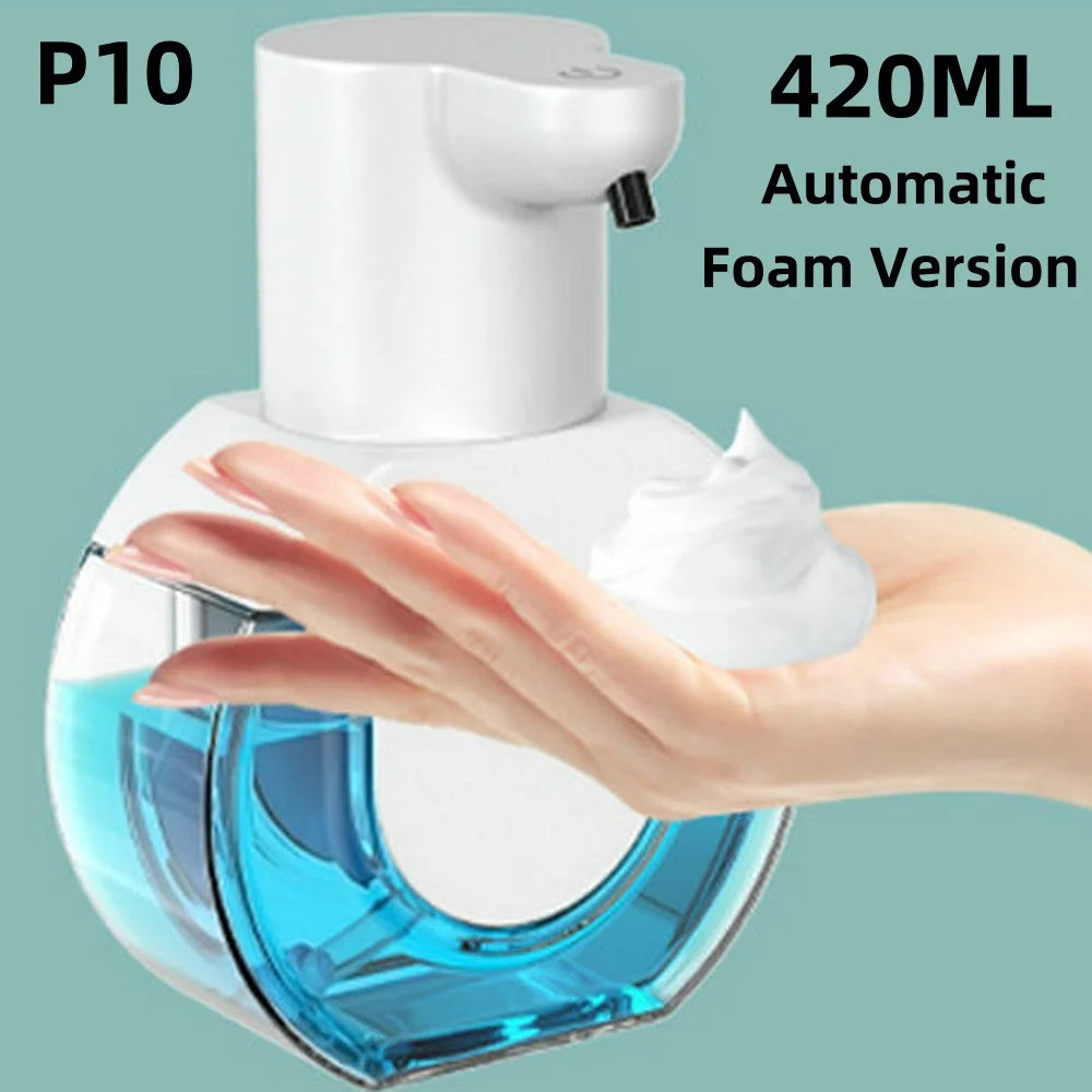 Automatic Foam Soap Dispenser – 380ML/400ML/600ML, USB Rechargeable, Smart Hand Wash, White ABS"