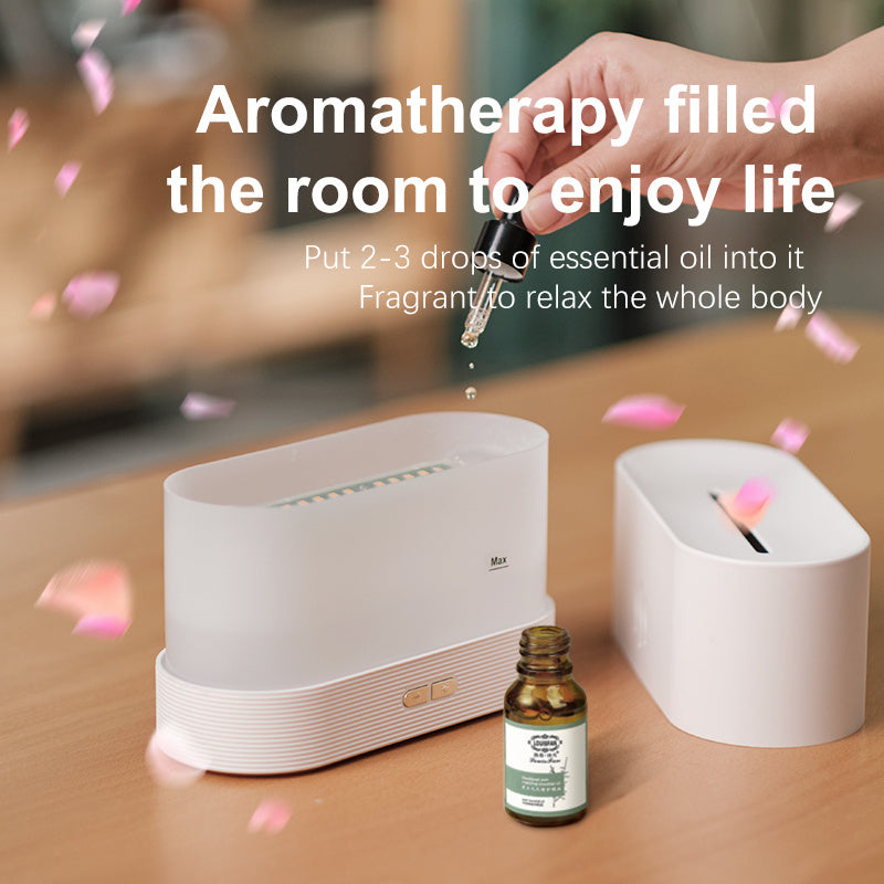 Flame Air Diffuser Humidifier,Upgraded Scent Diffuser for Essential Oils,Ultrasonic Aromatherap.